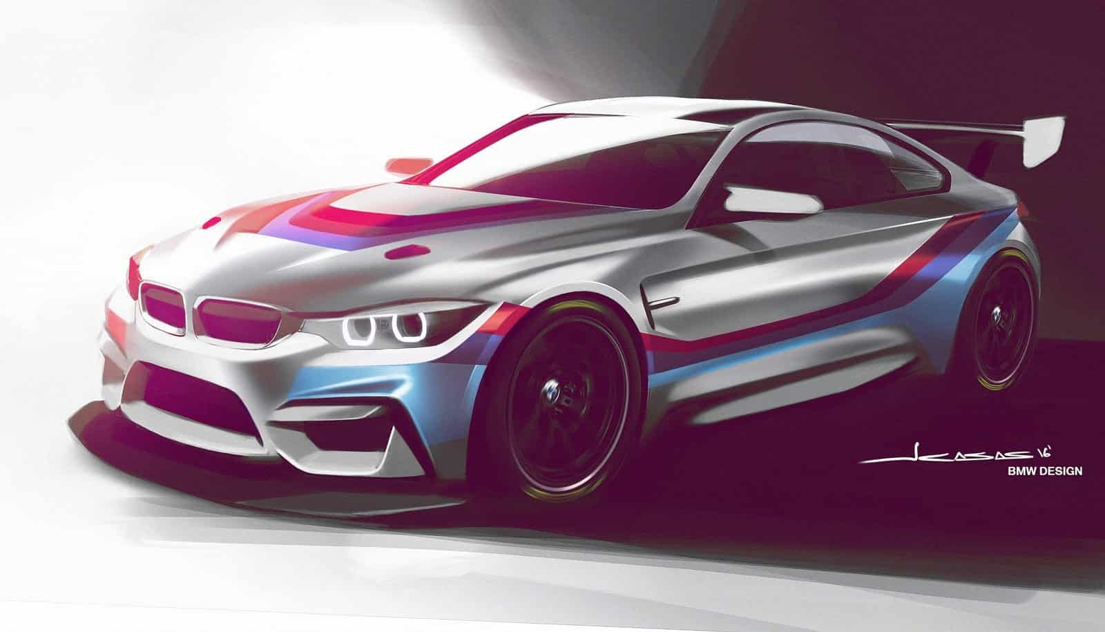 Premier sketch de la BMW M4 GT4 CRANK