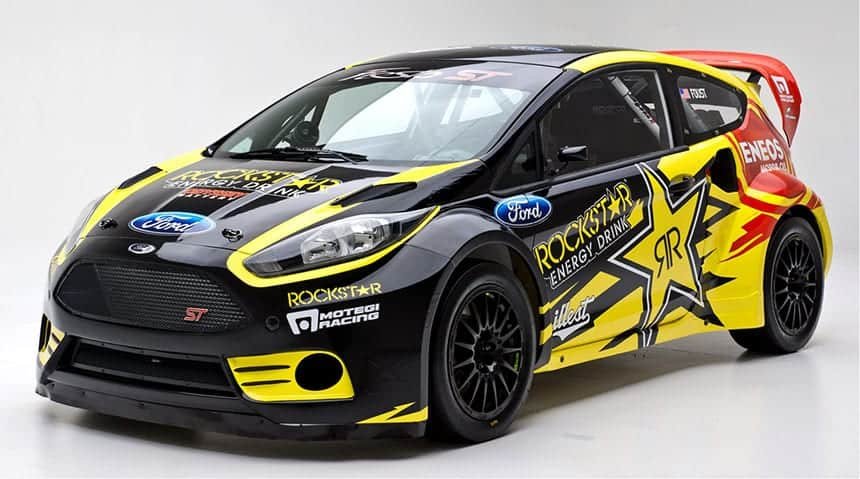 Nouvelle déco pour la Fiesta de Tanner Foust